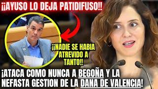 AYUSO deja PASMADO a SÁNCHEZ ¡LLAMA "CATETA" a BEGOÑA GÓMEZ y PRUEBA sus NEGLIGENCIAS con la DANA!