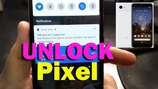 Google Pixel Phones | How To Unlock Cellular Carrier SIM Lock *FREE*