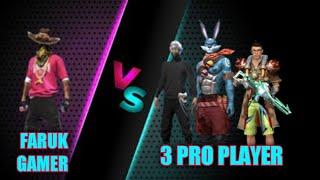 FARUK GAMER VS 3PRO PLAYER BEST GAME PLAY #farukgamer #bestgameplay