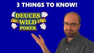 3 Things You Should Know About Deuces Wild | Quick Video Poker Tips