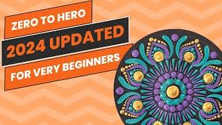 ZERO to HERO - 2024 Updated - Brush Stroke Basics - For very beginners - Dot Mandala - ATM Creations