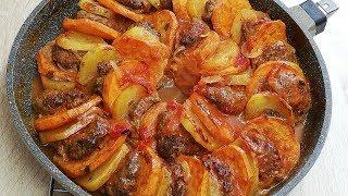 TAJINE DE BŒUF HACHÉ AUX PATATES FAÇON RABINOU FACILE  (CUISINERAPIDE) 