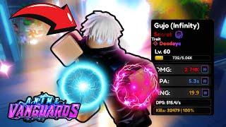 SHOWCASE MAX LEVEL EVOLVED GUJO INFINITY IN ANIME VANGUARD [UPDATE 1] ANIME VANGUARD