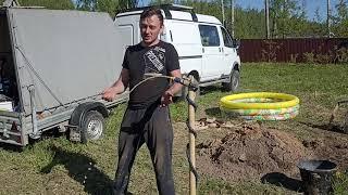 Заокский район. Скважина на глине