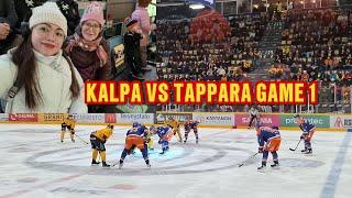 WATCHING ICE HOCKEY IN KUOPIO ||THE START OF THE GAME||KALPA -TAPPARA GAME 1.PART 1