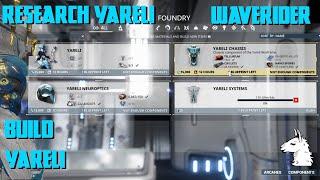 Let's Play Warframe (205) Waverider - Part 7: Research Yareli Parts and Build