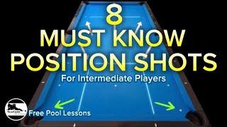 Intermediate level position shots (free Pool lessons)