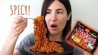 Spicy Noodle Challenge ASMR-Style (Soft Spoken)