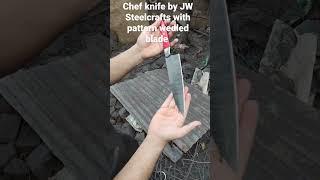 Handmade Pattern welded Chef knife by JW Steelcrafts