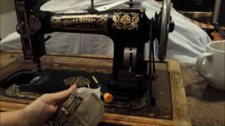 White Rotary Treadle Antique Sewing Machine - Sewing Machine Refurbishing