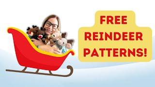 8 Free Crochet Reindeer Patterns for the Holidays #amigurumi