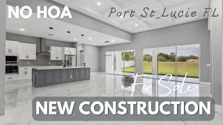 Modern Luxury New Construction Home FOR SALE w/NO HOA in Port St Lucie FL | New Homes South Florida