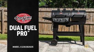 Dual Fuel Pro | Gas and Charcoal Grill and Smoker | Combo Grill Available at Walmart