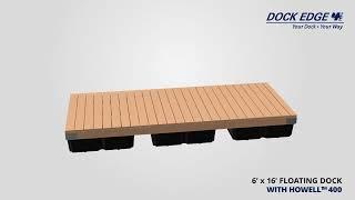 Dock Edge+ | DIY 6 x 16 Floating Dock with Howell™ 400 | diy-docks.com