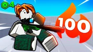 0 to 100 WINSTREAK in Roblox Rivals.. (FREE TO PLAY)