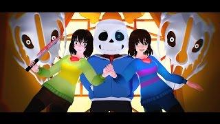 [MMD  Undertale] - Megalovania - (Full Animated Fight)