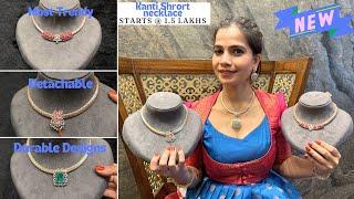 AK Fine Jewels Kanti Necklaces| diamond Kanti | First Time Very trendy stylish necklace @ 1.5 lakh