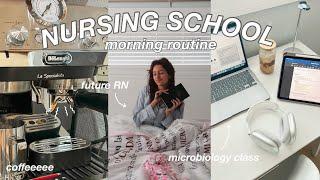 8:00 AM NURSING SCHOOL MORNING ROUTINE // desk set up, new skin care routine, future RN, & more!