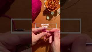 How to Hold your Yarn and Hook  | Tutorial | #shorts #crochet #crochettutorial  #crochetbeginners