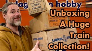 Unboxing a Huge Train Collection - Prewar Gauge 1 Tin to Postwar Lionel to Modern Z Scale