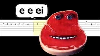 E E EI I'm on Vacation Meme (Easy Guitar Tabs Tutorial)