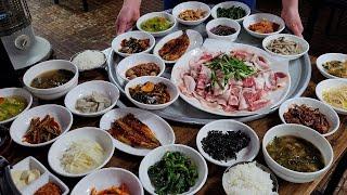 이렇게 팔면 반칙 아닙니까?! 난리도 이런 난리가 없는 전라도 할머니 백반집 Korean street food