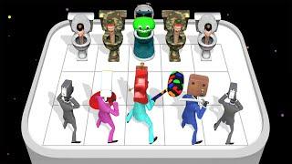 MERGE SKIBIDI TOILET: Road Fight - Cameraman Vs Toilet Man ️ Merge Battles