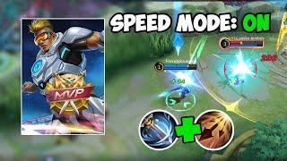 BRUNO SPEED MOD ON! BEST BUILD 2022 MOBILE LEGENDS THE STRONGEST MARKSMAN GAMEPLAY