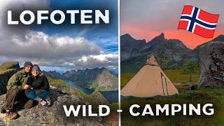 Lofoten Reinebringen & Wildcamping Tentipi Zirkon 5, Fähre von Senja, Vesterålen Andøya Wanderung