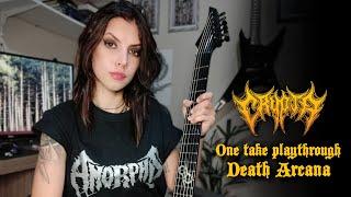 CRYPTA - One Take Guitar Playthrough 'Death Arcana' - By Tainá Bergamaschi