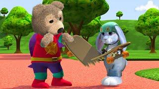 Superhero Charley Is Too Strong!  Little Charley Bear | Animal Friends