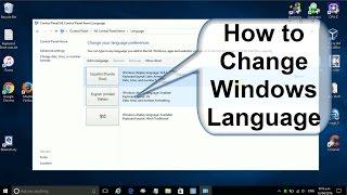 How to Change Windows 10 Language to English or Language to Spanish or Hindi