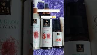  SUMMER refreshing skincare routine with good vibes products  #ytshorts #viralvedios #skincare