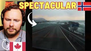 Canadian Reacts to Dangerous Atlantic Road Norway