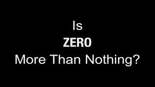 Is Zero More Than Nothing? Introducing the Zero Project