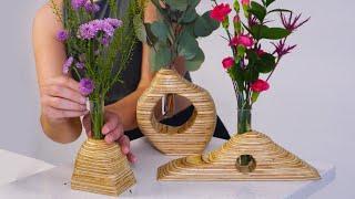 Using Scrap Wood to create Contemporary Vases