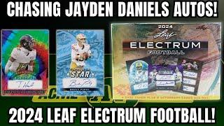 6 AUTOGRAPHS PER BOX! 2024 Leaf Electrum Football Hobby Box Review!