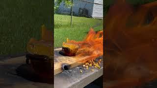 MANDARIN ORANGES SOAKED IN GASOLINE?!?️#fire #entertainment #foryou