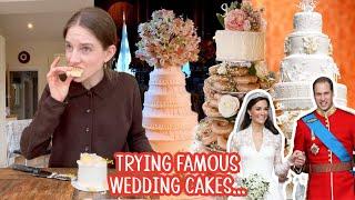 Trying famous wedding cakes