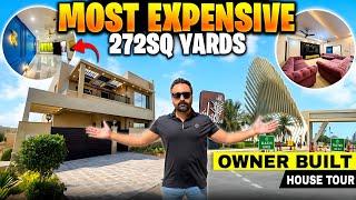  Most Expensive OWNER-BUILT  272 Sq. Yards Ultra-Luxury Villa Near Entrance | Bahria Town Karachi