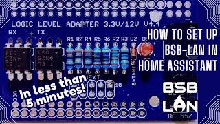 Setting up BSB-LAN in Home Assistant and control your heating system in less than 5 Minutes