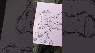 How it started vs how it ended!  #ttrpg #art #cartography #map #gaming