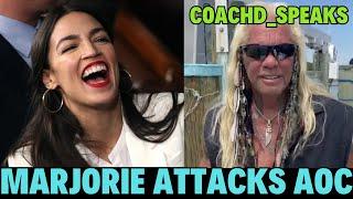 MARJORIE (Dog the Bounty Hunter) TAYLOR GREENE DEFLECTS FROM THE WAR BY ATTACKING AOC!
