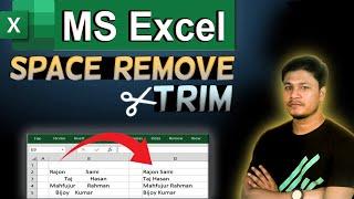 How to Remove Spaces in Excel | Excel trim formula | Excel Bangla Tutorial