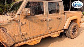 Washing Dirtiest JEEP Rubicon GLADIATOR You Never Seen!!!