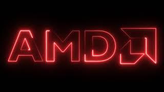 AMD Neon Logo Glowing Flickering Neon Lights Loop Animation by Fahad VFX