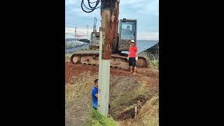 PVC Sheet Pile project -  Under construction