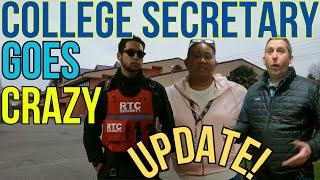 SECRETARY RAGES OUT - CALLS SECURITY - GETS EDUCATED!!!
