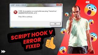 Fixing Script Hook V Error CORE: An error occurred while executing 'Menyoo.asi'