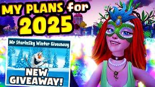 MrStarInSky Channel Update. My Plans for 2025! NEW GIVEAWAY in Disney Dreamlight Valley.